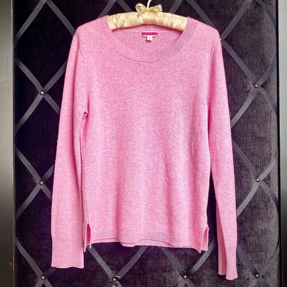 J. Crew 100% Cashmere Sweater in Light Pink - Size M - Relaxed Crewneck